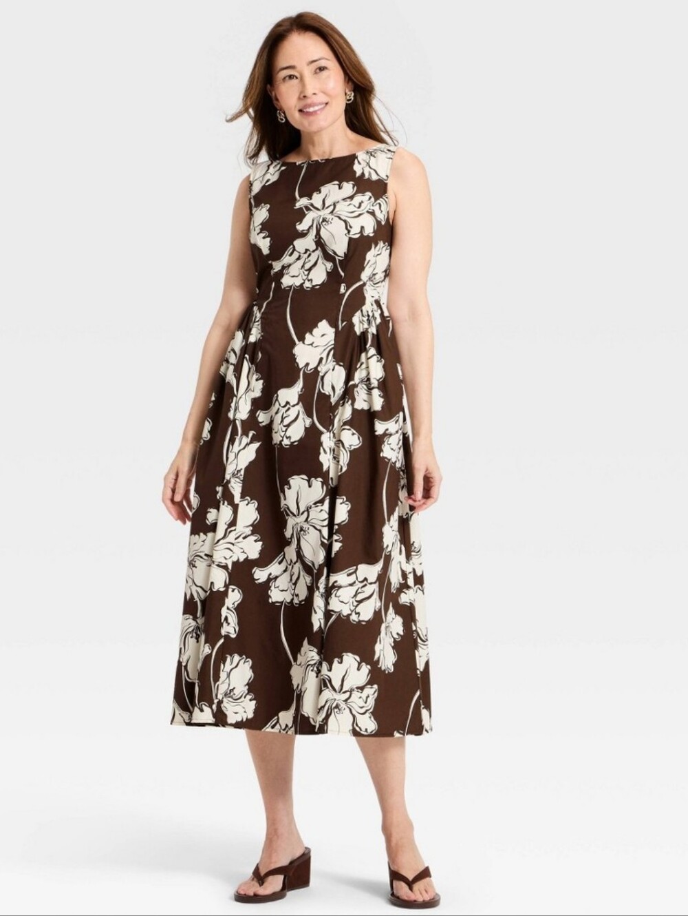 NWT A New Day Corset Midi Floral Dress- Small